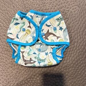 Thirsties Duo Wrap Size Two in Sea Life